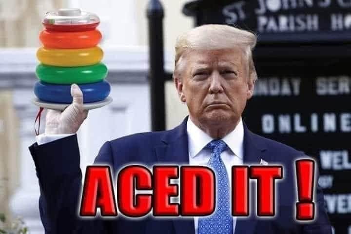 Trump aces Blank Meme Template