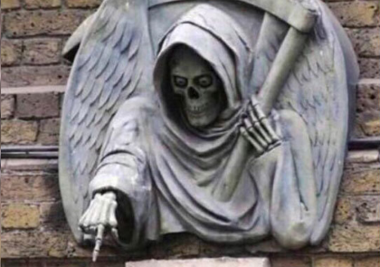 High Quality Grim reaper pointing finger Blank Meme Template