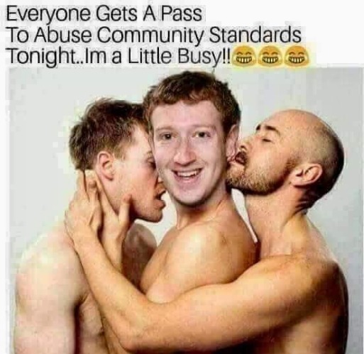 Zuckerberg Grants Everybody a Free Pass to Abuse Community Standards | image tagged in mark zuckerberg,facebook jail,facebook community standards,marked safe from facebook meme template,fuckfacebook,facebook like bu | made w/ Imgflip meme maker