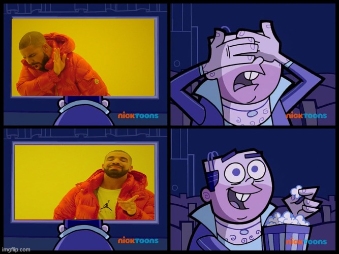who doesn't love crossovers? | image tagged in drake hotline bling,crossover | made w/ Imgflip meme maker