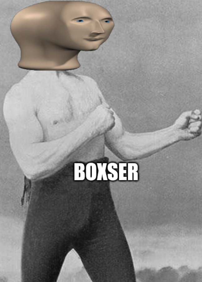 Meme man boxser Blank Meme Template