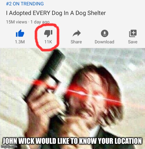 Really? | JOHN WICK WOULD LIKE TO KNOW YOUR LOCATION | image tagged in john wick | made w/ Imgflip meme maker