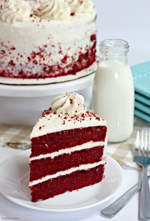 Red velvet cake | image tagged in dessert,cake,cakes,sweet,sweets,foods | made w/ Imgflip meme maker