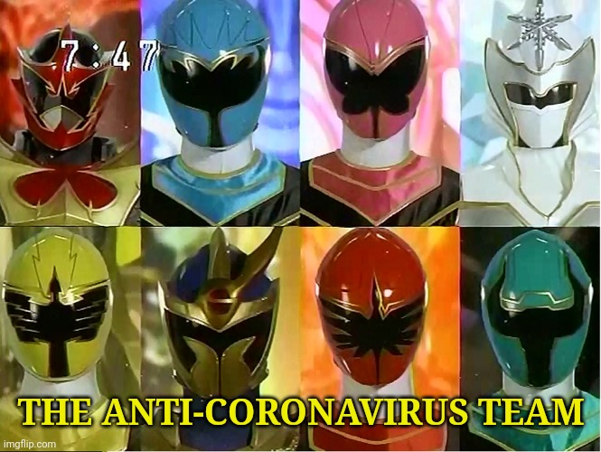 Mahou Sentai Magiranger | THE ANTI-CORONAVIRUS TEAM | image tagged in mahou sentai magiranger,memes,coronavirus,covid-19,power rangers,super sentai | made w/ Imgflip meme maker