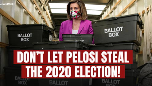 Pelosi ballot box Blank Meme Template