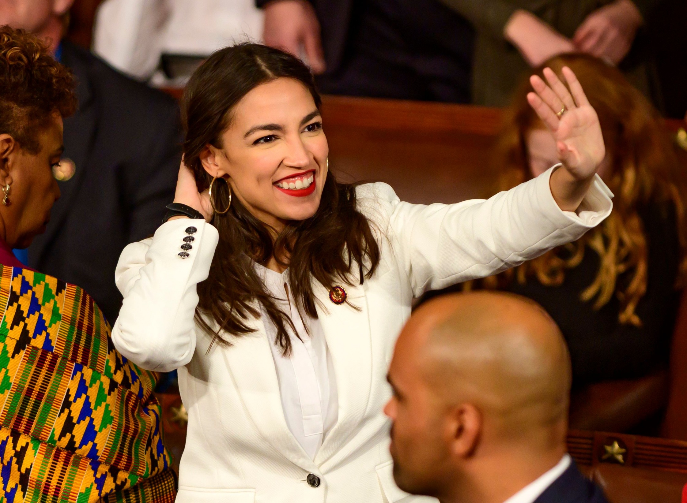 High Quality Aoc wave Blank Meme Template