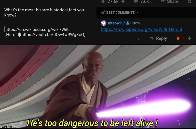 image tagged in he's too dangerous to be left alive,reddit,scumbag redditor | made w/ Imgflip meme maker