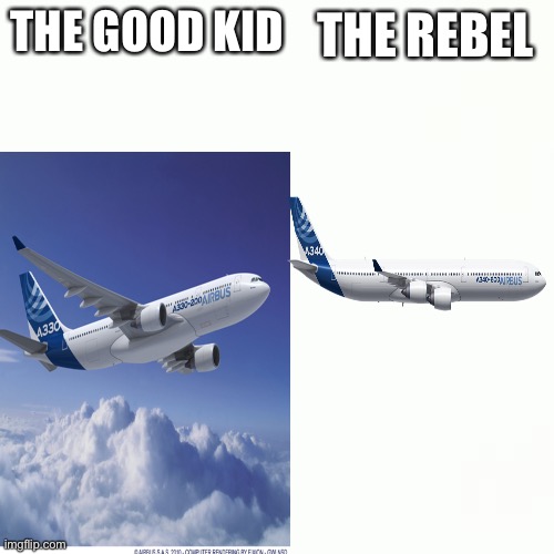 Good plane bad plane | THE GOOD KID; THE REBEL | image tagged in aviation,flying,school | made w/ Imgflip meme maker