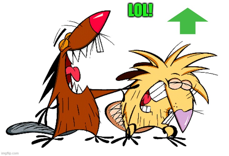 angry beavers | LOL! | image tagged in angry beavers | made w/ Imgflip meme maker