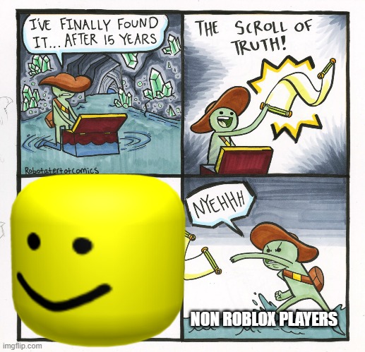 NON ROBLOX PLAYERS | image tagged in funny | made w/ Imgflip meme maker