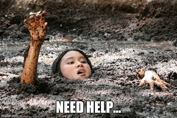 Quicksand | NEED HELP... | image tagged in quicksand | made w/ Imgflip meme maker