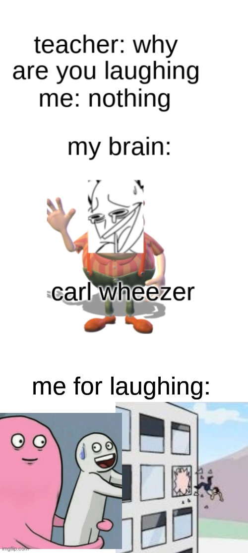 me for laughing: | image tagged in memes,crossover | made w/ Imgflip meme maker