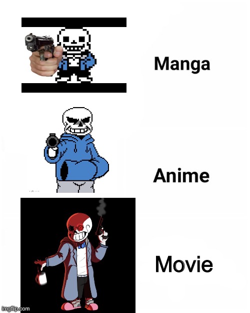 Movie adaptation | Movie | image tagged in memes,funny,sans,undertale,gun,movie | made w/ Imgflip meme maker