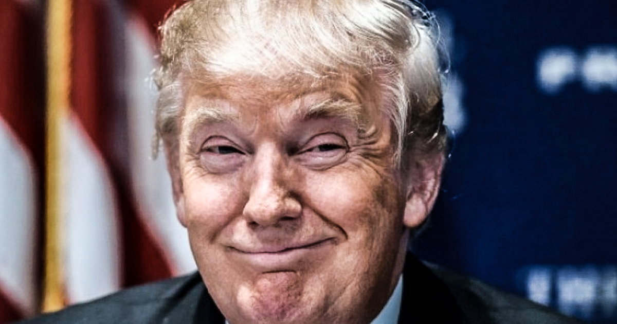 High Quality Trump happy dilated flying zonked Blank Meme Template