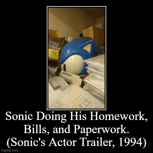 try guess how many seconds he finished ALL of them! | image tagged in funny,demotivationals,sonic the hedgehog,sonic | made w/ Imgflip demotivational maker