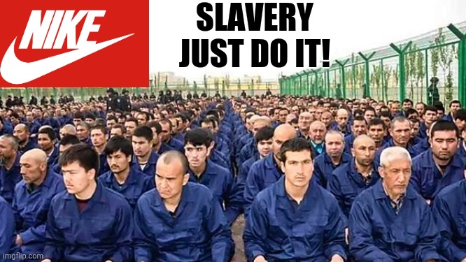 Nike Hypocrisy | SLAVERY

JUST DO IT! | image tagged in nike,slavery,just do it,hypocrisy | made w/ Imgflip meme maker