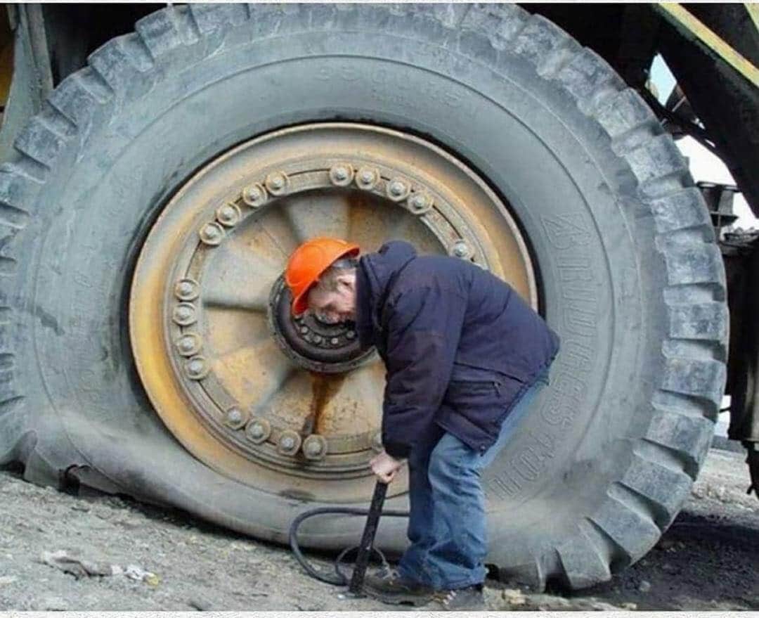 High Quality Big flat tire Blank Meme Template