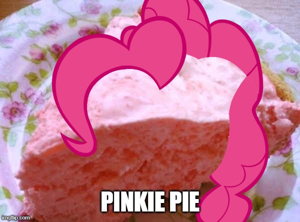 pink pie Blank Meme Template