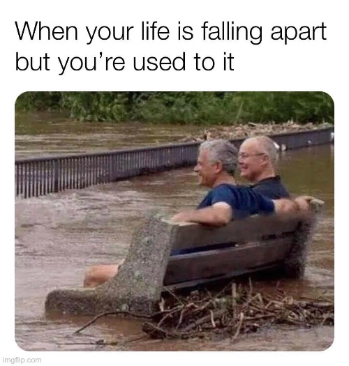 I dunno man this looks super photoshopped — still lol’d | image tagged in repost,dark humor,life,flood,flooding,flooded | made w/ Imgflip meme maker