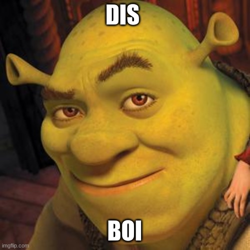 Shrek Sexy Face | DIS BOI | image tagged in shrek sexy face | made w/ Imgflip meme maker