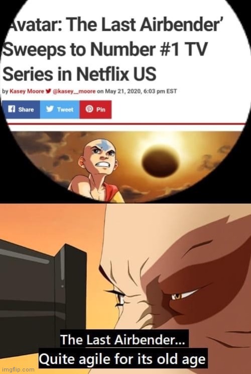 Avatar is #1 | image tagged in avatar the last airbender | made w/ Imgflip meme maker