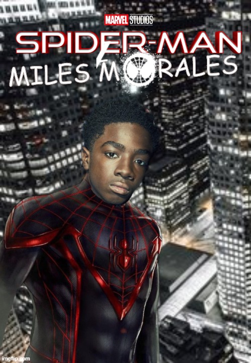 Spider-Man: Miles Morales (2021) Concept | MILES M     RALES | image tagged in uomo ragno,meraviglia | made w/ Imgflip meme maker