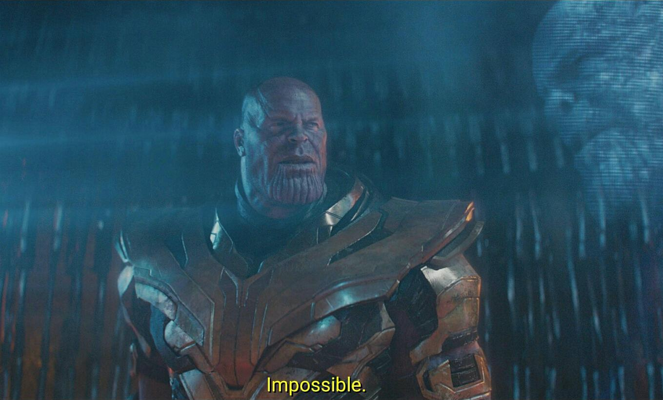 High Quality Impossible Thanos Blank Meme Template