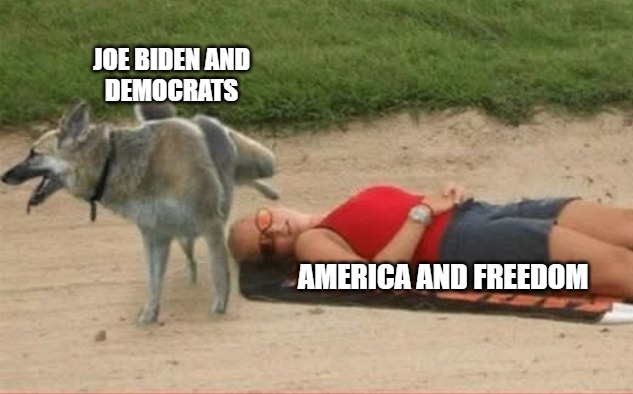 Getting peed on | JOE BIDEN AND
DEMOCRATS; AMERICA AND FREEDOM | image tagged in biden,politics,memes,funny,funny memes,joe biden | made w/ Imgflip meme maker