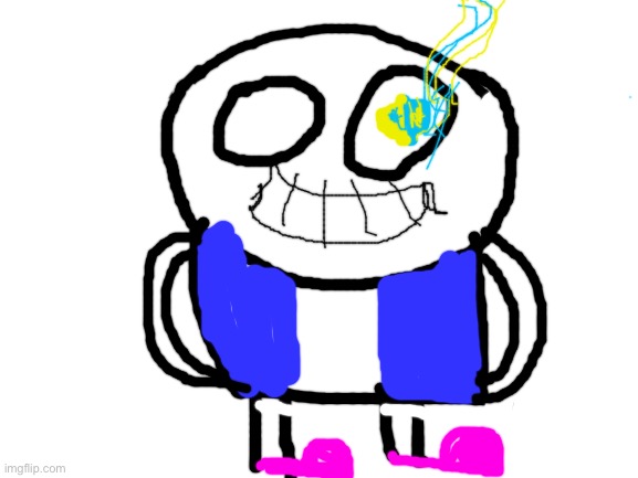 I’ve been busy, huh? Im on mobile so that helped with the “poorly” in “ poorly drawn”. Anyways: my poorly drawn sans. | image tagged in blank white template,poorly drawn sans,undertale,oh wow are you actually reading these tags | made w/ Imgflip meme maker