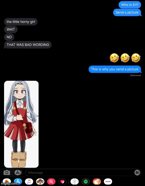 Another episode of me and my friends texts about BNHA | image tagged in my hero academia,mha,bnha,funny texts,texts,eri | made w/ Imgflip meme maker