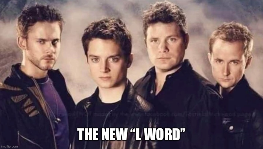 Frodo Baggin and the Team | THE NEW “L WORD” | image tagged in lord of the rings | made w/ Imgflip meme maker
