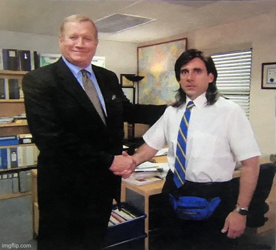 The Office Handshake | image tagged in the office handshake | made w/ Imgflip meme maker