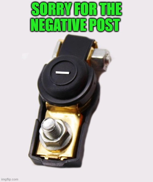 sorry for the negative post | SORRY FOR THE NEGATIVE POST | image tagged in negative post,jokes,kewlew | made w/ Imgflip meme maker