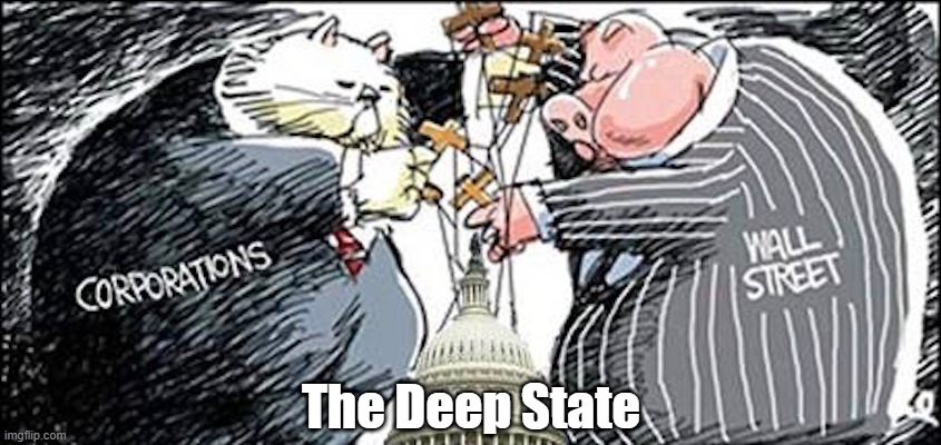 "The Deep State" | The Deep State | image tagged in the deep state,the enduring conspiracy,corporations,wall street | made w/ Imgflip meme maker