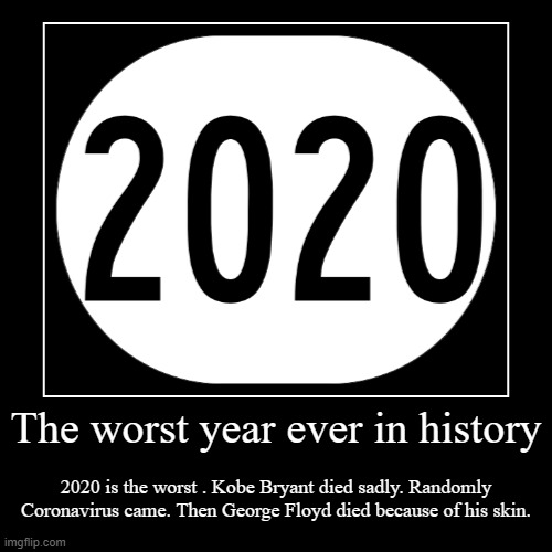 Winner: 2020 for being the worst year ever | image tagged in funny,demotivationals | made w/ Imgflip demotivational maker
