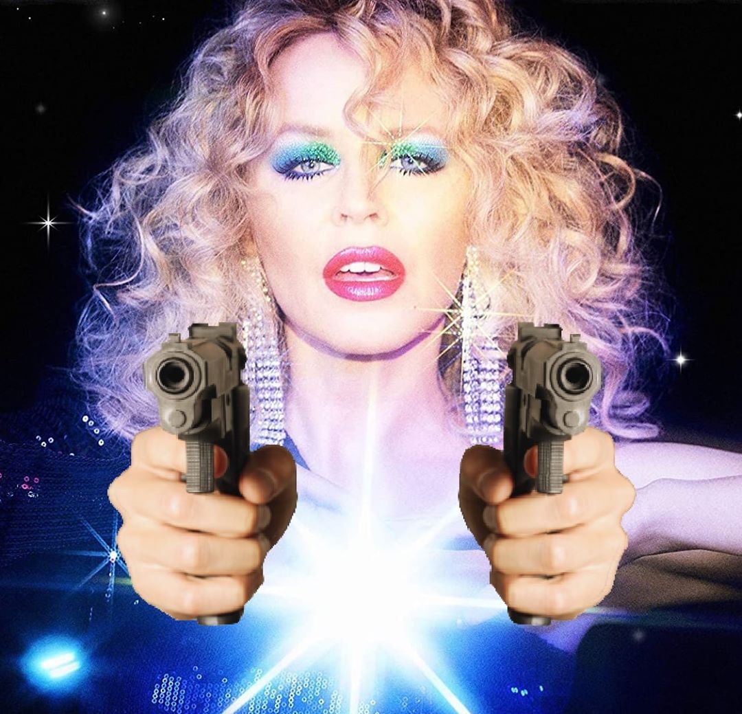 Kylie disco guns Blank Meme Template
