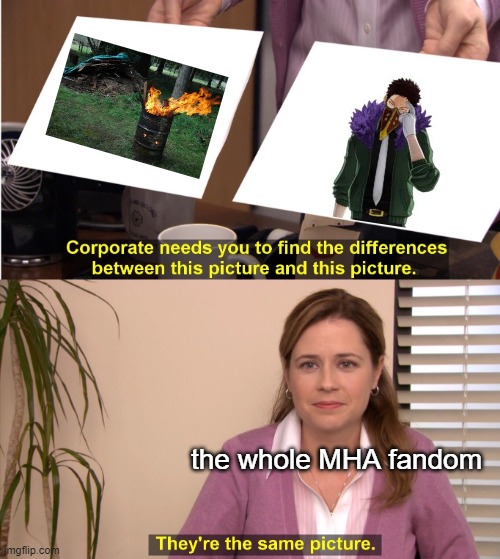 They're The Same Picture | the whole MHA fandom | image tagged in memes,they're the same picture | made w/ Imgflip meme maker