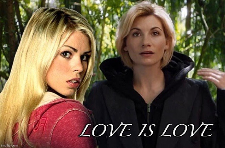 Love is love | LOVE IS LOVE | image tagged in doctor who,rose tyler | made w/ Imgflip meme maker