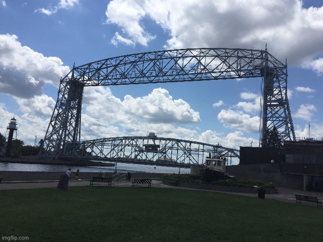 Duluth lift bridge. The 2 hour drive there was worth it! | image tagged in travel | made w/ Imgflip meme maker