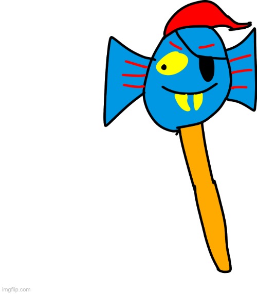 Remember this fine lad too.. well yes, its Fish stick the Fish sticking (bad drawn Undyne) | image tagged in memes,funny,undyne,undertale,fish,stick | made w/ Imgflip meme maker