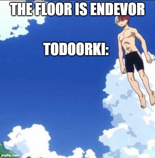 The floor is endavor  (Todorki: |  THE FLOOR IS ENDEVOR; TODOORKI: | image tagged in the floor is endavor todorki | made w/ Imgflip meme maker