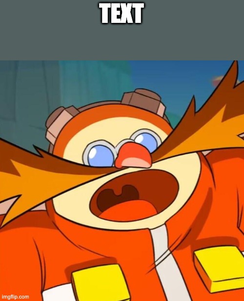 Eggman oh shit | TEXT | image tagged in eggman oh shit | made w/ Imgflip meme maker