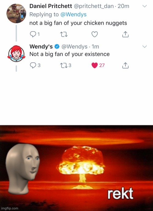 WENDY | image tagged in rekt w/text | made w/ Imgflip meme maker
