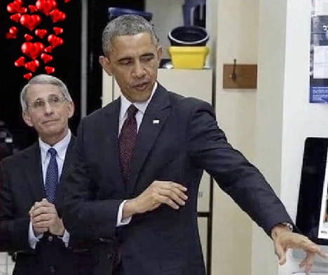 High Quality Fauci smitten by Cupid Blank Meme Template