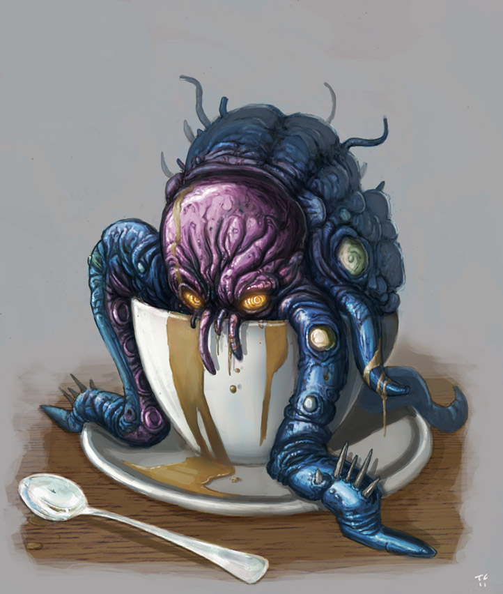 Cthulhu Coffe Blank Meme Template