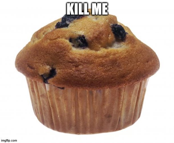 Popular Opinion Muffin | KILL ME | image tagged in popular opinion muffin | made w/ Imgflip meme maker