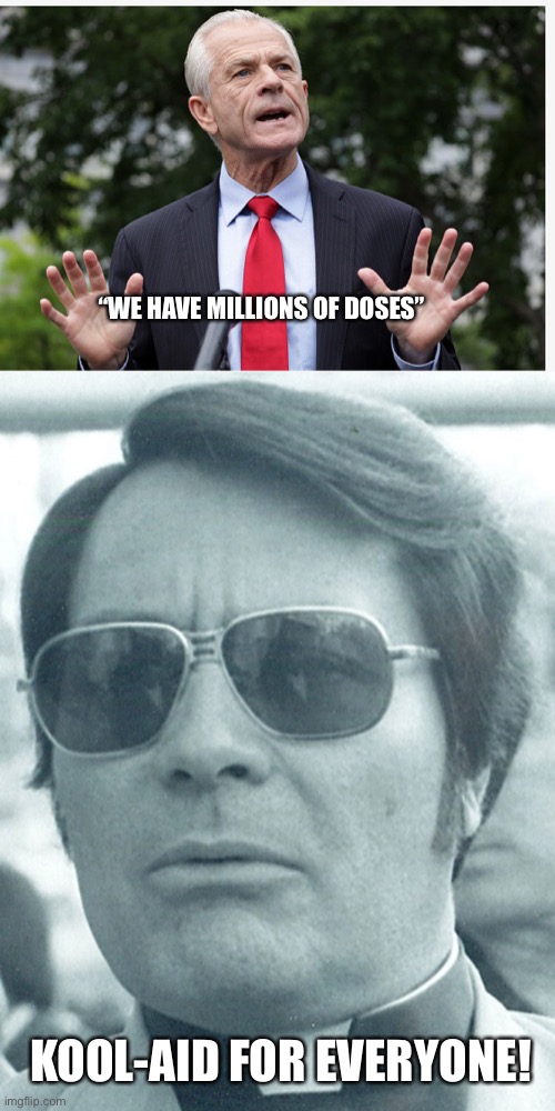 Hydroxychloroquine | “WE HAVE MILLIONS OF DOSES”; KOOL-AID FOR EVERYONE! | image tagged in scumbag | made w/ Imgflip meme maker