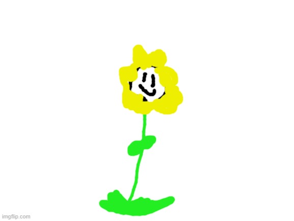 badly drawn flowey | image tagged in blank white template | made w/ Imgflip meme maker