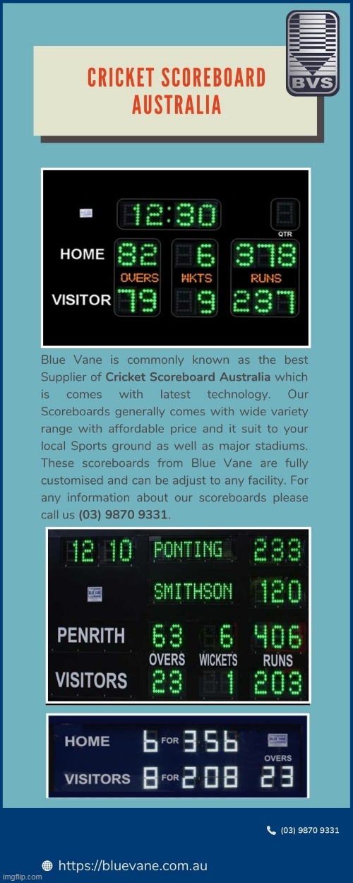 New Digital Cricket Scoreboard Australia for clubs and stadium - Blue Vane | image tagged in cricket scoreboard australia,scoreboard,electronic scoreboard,led scoreboard,video screen scoreboard | made w/ Imgflip meme maker