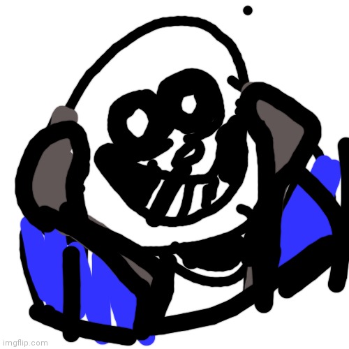 Poorly drawn sans: snanss | image tagged in memes,blank transparent square | made w/ Imgflip meme maker